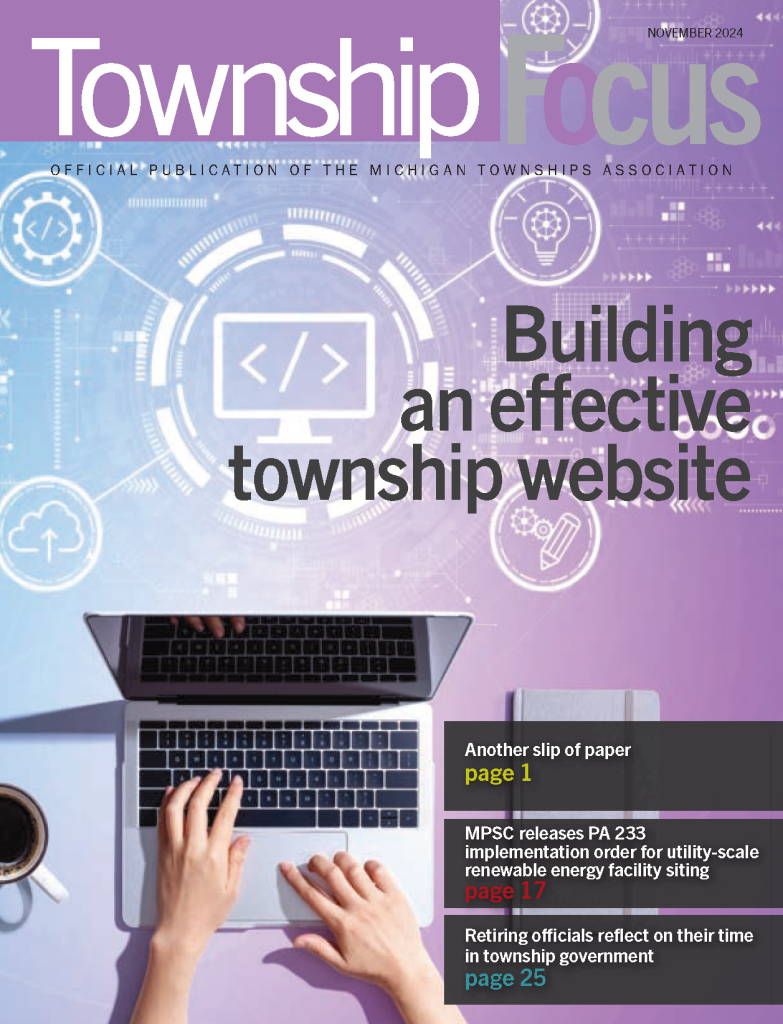 November 2024 issue of Township Focus magazine cover